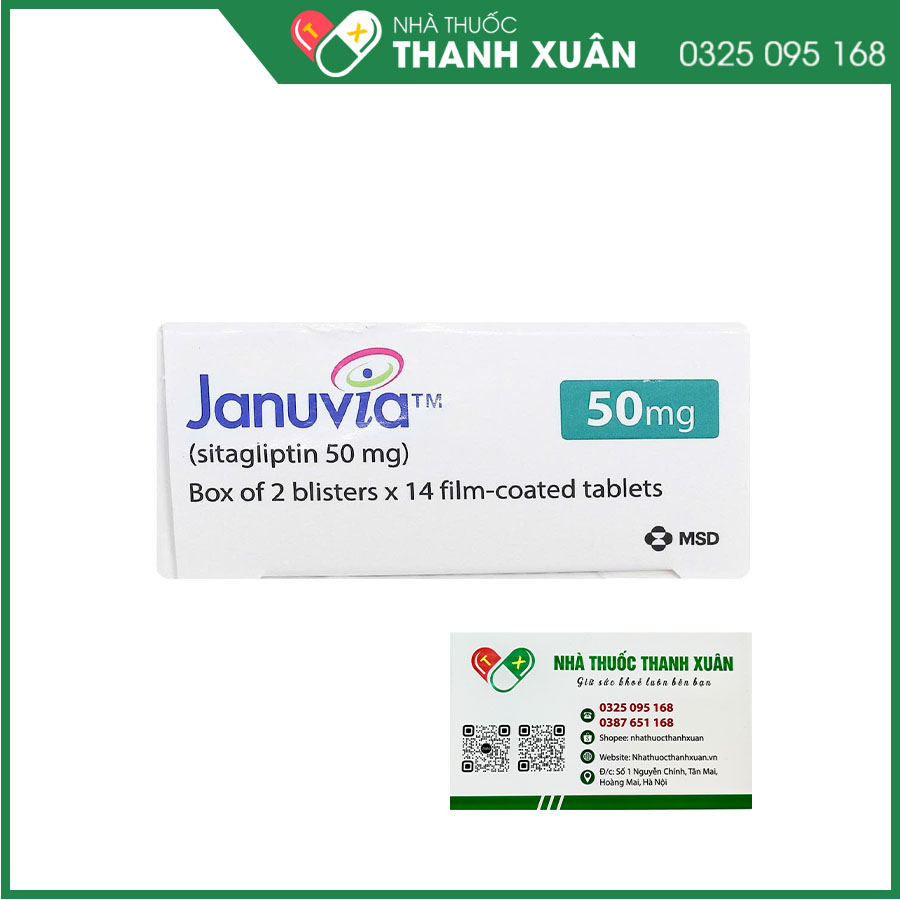 Januvia 50mg thuốc điều trị đái tháo đường tuýp 2